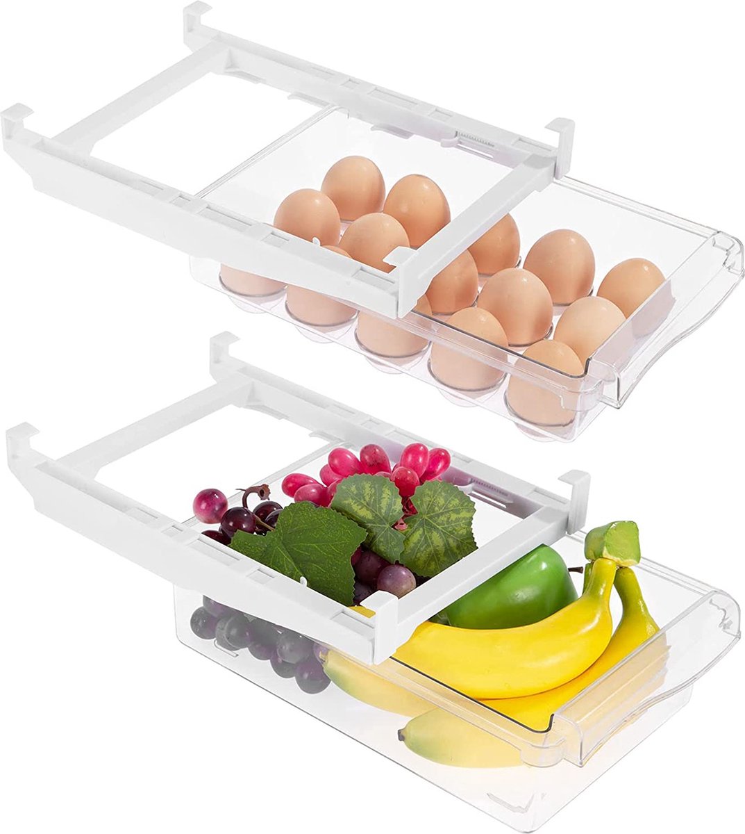 Vierkante Koelkast Organizer L Transparant | Orthex SmartStore Vierkante Koelkast Organizer L Transparant | Orthex SmartStore