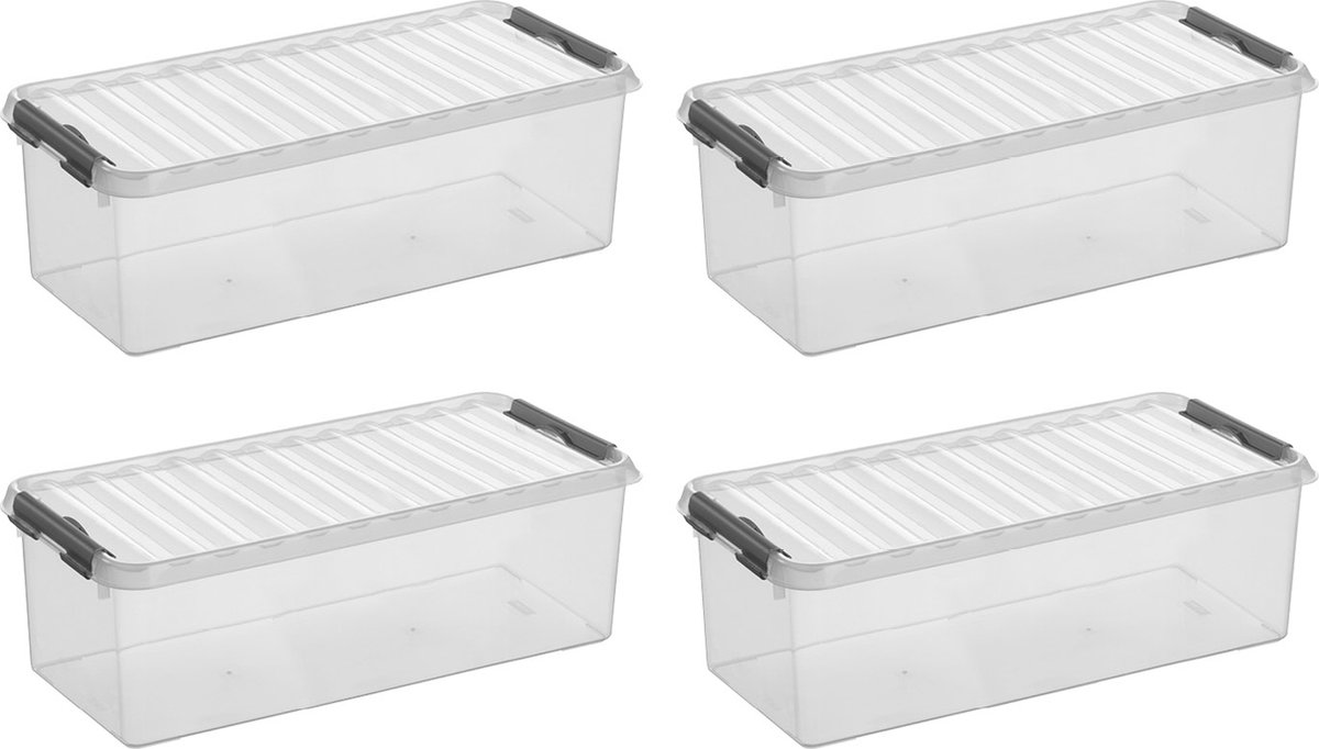 Sunware Q-line Opbergbox 6.5L - metallic/zwart | KEUKEN | Wij helpen je