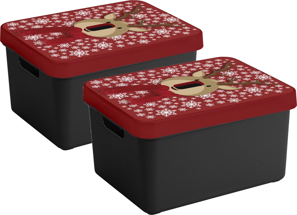 Kerstballen opbergbox met handgreep kopen